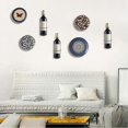 thumbnail image 4 of Wine Wall Holder, 6 Pack Wall Mounted Wine Rack, Metal Wine Bottle Display Holder For Wine Storage, 4 of 5