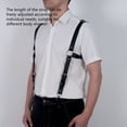 thumbnail image 4 of Renaissance Men Suspenders, PU Leather Versatile Sturdy Easy Use Men Suspenders Reliable  For Business Gatherings, 4 of 8