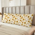 thumbnail image 4 of KLL Ultra Soft Microfiber Body Pillow Cover/Pillowcases 20"x54" with Hidden Zipper Closure-Shiba Inu Sunflower, 4 of 5