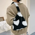 thumbnail image 2 of HeroNeo Ladies Furry Tote Bag Large Cute Plush Shoulder Bag Fashion Women Fluffy Purse, 2 of 19