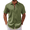 Army Green, variant on Men's Linen Textured Shirts Button Up Short Sleeve Casual Summer Shirts Beach Vacation Regular Fit Shirt