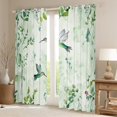 thumbnail image 2 of Manfei Retro Bird Hummingbird Black Out Curtains,Country Flower Curtains Pack of 2 (42x63 Each),Green Leaves Bedroom Curtains For Girls Boys,Microfiber Bedroom Decor, 2 of 6