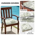 thumbnail image 3 of Outdoor Patio Cushion Covers 4 Pack Sage Green Starfish Shell Patio Chair Cushion Covers with Ties and Zipper Ocean Coral Waterproof Outdoor Seat Cushion Covers for Patio Furniture 22"x20", 3 of 9