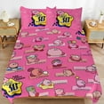 thumbnail image 6 of Kirby Kirby 3-Piece Bedding Set Soft Warm And Comfortable Soft Bed Set with 1 Duvet Cover And 2 Pillowcases for Bedroom, 6 of 7