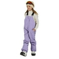 thumbnail image 2 of MAIHAN-Kids Adjustable Insulated Snow Bib Overalls-Waterproof Boys Girls Kids Snow Pants with Knee Pads,Winter Ski Pants for Outdoor Play for Cold Weather Activities(Light Purple,4-5Years), 2 of 5