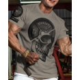 thumbnail image 2 of Gymish SkullPlate Men’s Workout T-Shirt – Skull Weight Plate Gym Shirt, Funny Lifting Tee, Fitness & Bodybuilding Top, 2 of 5