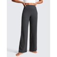 thumbnail image 2 of Pantalones CRZ YOGA Butterlift de pierna ancha, tiro alto, gris, talla S, 2 of 5