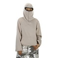 thumbnail image 2 of WOYY Teen Boys Hoodie Solid Soft Pullover Ninja Hooded Sweatshirt, Sizes 13-14, 2 of 8
