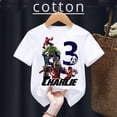thumbnail image 2 of Camisetas de cumpleaños para niños de 2, 3, 4, 5, 6, 7, 8 y 9 años, ropa para niños con nombre personalizado de Marvel Avengers, camiseta para fiesta de cumpleaños de superhéroes para bebés, 2 of 5