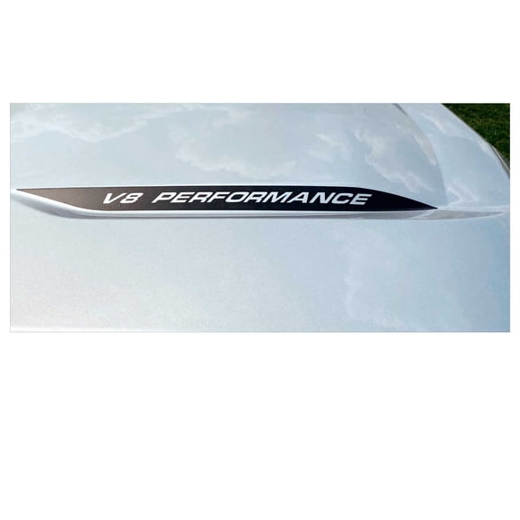 Chevy Silverado Matte Black V8 PERFORMANCE Hood Decals 2019-2026 Set of 2 GM Licensed