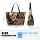 thumbnail image 4 of Disketp Gothic Eastern Floral Skull Bolsa de Playa de Gran Capacidad, Bolso Impermeable y a Prueba de Arena para Mujer, Ideal para Playa, Piscina y Natación, 4 of 7
