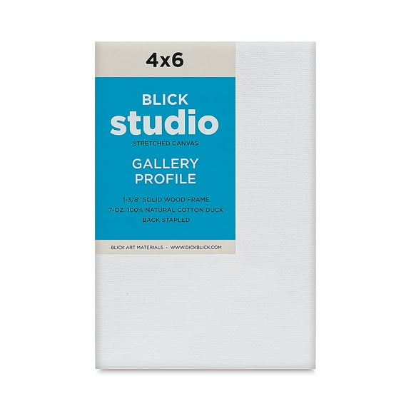 Blick Studio Stretched Cotton Canvas - Gallery Profile, 4" x 6"