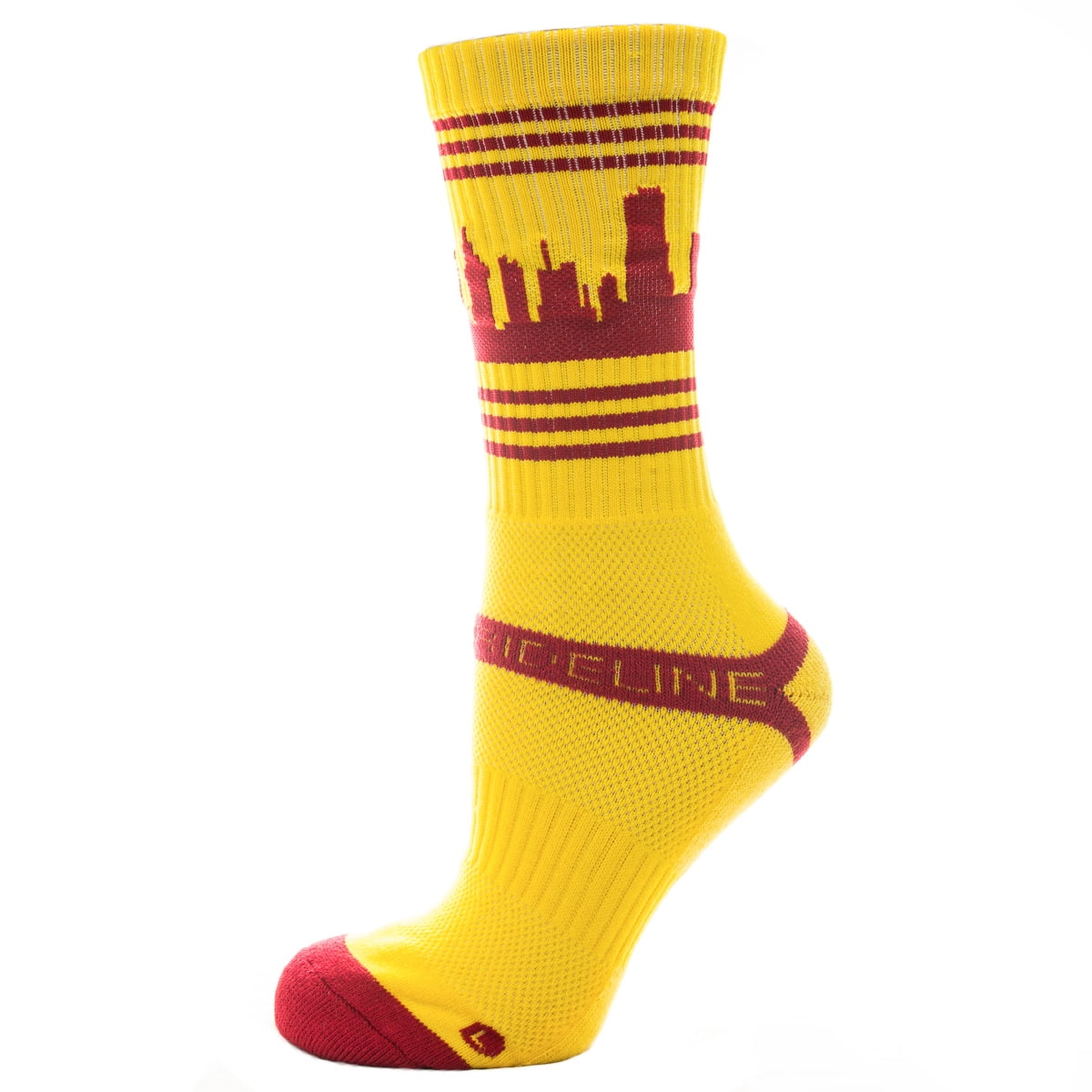 One Pair Cleveland Cavaliers Maroon Gold Double Wide For Bare Feet Wristbands