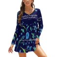 thumbnail image 1 of Répandez Toute Votre Anxiété sur Lui Parce Qu'il Se Soucie de Toi 1 Robe Évasée Col Carré Robe Élégante Mode Féminine Imprimée 1, 1 of 5