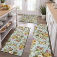thumbnail image 2 of Pioneer Flower Floral Print Pattern Kitchen Rugs Sets Of 3,Kitchen Runner Rugs Non Skid Washable,Decorative Kitchen Floor Mats for Kitchen,Sink,Laundry,17"x30"+ 17"x47" + 17"x59", 2 of 6