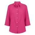 thumbnail image 4 of RMGVDSD Dressy Tops for Women Shirts Casual Short Sleeve Solid Color Blouse Tops For Everyday Wear Comfortable Spring Summer Fall Shirt Comfy Work Clothes, 4 of 8