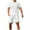 White, variant on Ohufall Mens Plus Size Outfits 2 Pieces Set Fashion Casual Short-Sleeve Lapel Shirts and Shorts Summer Solid Loose Tracksuit Sets for Men