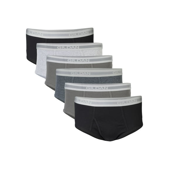 Gildan Adult Men's 6-Pack Premium Cotton Briefs, Sizes S-2XL, 6-Pack