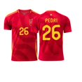 thumbnail image 1 of Home Football Jersey LAMINE YAMAL 19# RODRIGO 16# GAVI 9# MORATA 7# PEDRI 26# Short sleeve, 1 of 2