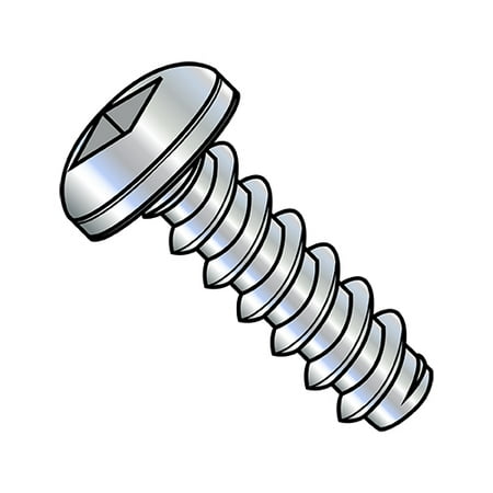

8-18X1/4 Square Pan Self Tapping Screw Type B Fully Threaded Zinc (Pack Qty 10 000) BC-0804BQP