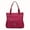red, variant on Women's Large Capacity Solid Color Tote Bag, Multi-pocket Shoulder Bag, Lightweight Nylon One-shoulder Zipper Bag