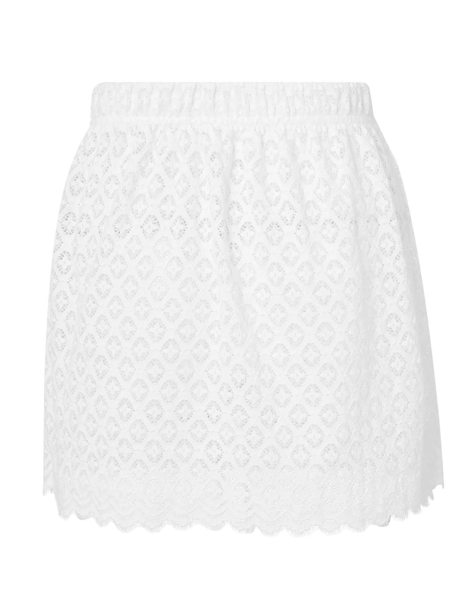Half Slips Skirt for Women Underskirt Short Lace Trim Above Knee Half Slip, Lace Elastic Waist