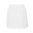 thumbnail image 2 of aturustex Summer Women's Basic Solid Lace Skirt Mini Underskirt Lace Stitching Cutout Elastic Waist Short Skirt for Ladies, 2 of 9