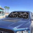 thumbnail image 5 of Chririnla Dragonfly Car Sunshade for Windshield, Black Windshield Sun Shade Reflective Heat Blocker UV Protection Foldable Auto Sunshade for Sedan SUV Truck, Animal Print Car Accessories Interior, 5 of 7