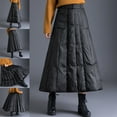 thumbnail image 2 of Chaqueta acolchada de cintura alta elástica informal de invierno para mujer M, 2 of 9