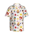 thumbnail image 3 of Xecao Childrens Party print Hawaiian shirt - a stylish short-sleeve button-down for men, perfect for casual beach and tropical outings., 3 of 9