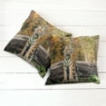 thumbnail image 6 of Ambesonne Animal Throw Pillow Cover 2 Pack, Tiger in Forest, 16", Orange and Brown, 6 of 7