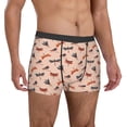 thumbnail image 5 of Men's Boxer Briefs, Colorful Dragonfly Print Soft Comfy Mens Underwear Boxer Briefs Breathable With Widen Waist, 5 of 7