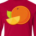 thumbnail image 4 of Inktastic Orange Fruit Long Sleeve Youth T-Shirt, 4 of 5
