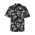 thumbnail image 3 of Goofa Hand Drawn Snake Hawaiian Shirt for Men, Unisex Summer Beach Casual Short Sleeve Button Down Shirts,Aloha Tropical Floral print shirt-X-Large, 3 of 9