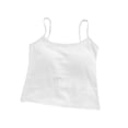 thumbnail image 1 of Lady's Spring And Autumn Pure Cotton Suspenders Beautiful Back Vest Integrated With Chest Pads Wrapped Chest Solid Color Outer Wear Bottoming Short Tube Top, 1 of 4