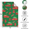 thumbnail image 3 of Dreamtimes Green Christmas Seamless Kitchen Towels Set of 1 Dishcloths Hand Towels Tea Towels Ultra Absorbent for Cleaning Washing Drying Dishes Tableware 28'' x 18'', 3 of 7
