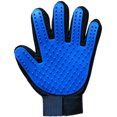 thumbnail image 1 of Guantes quitapelos para mascotas, transpirables, ajustables, de goma para limpieza profunda, guantes para el cuidado de mascotas, para gatos, perros, mano izquierda azul, 20201021-B, 1 of 1