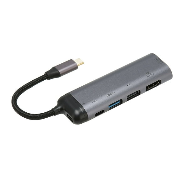 6 In 1 USB C Hub, Faster Data Transfer USB Docking Station PD Fast Charging For Desktop