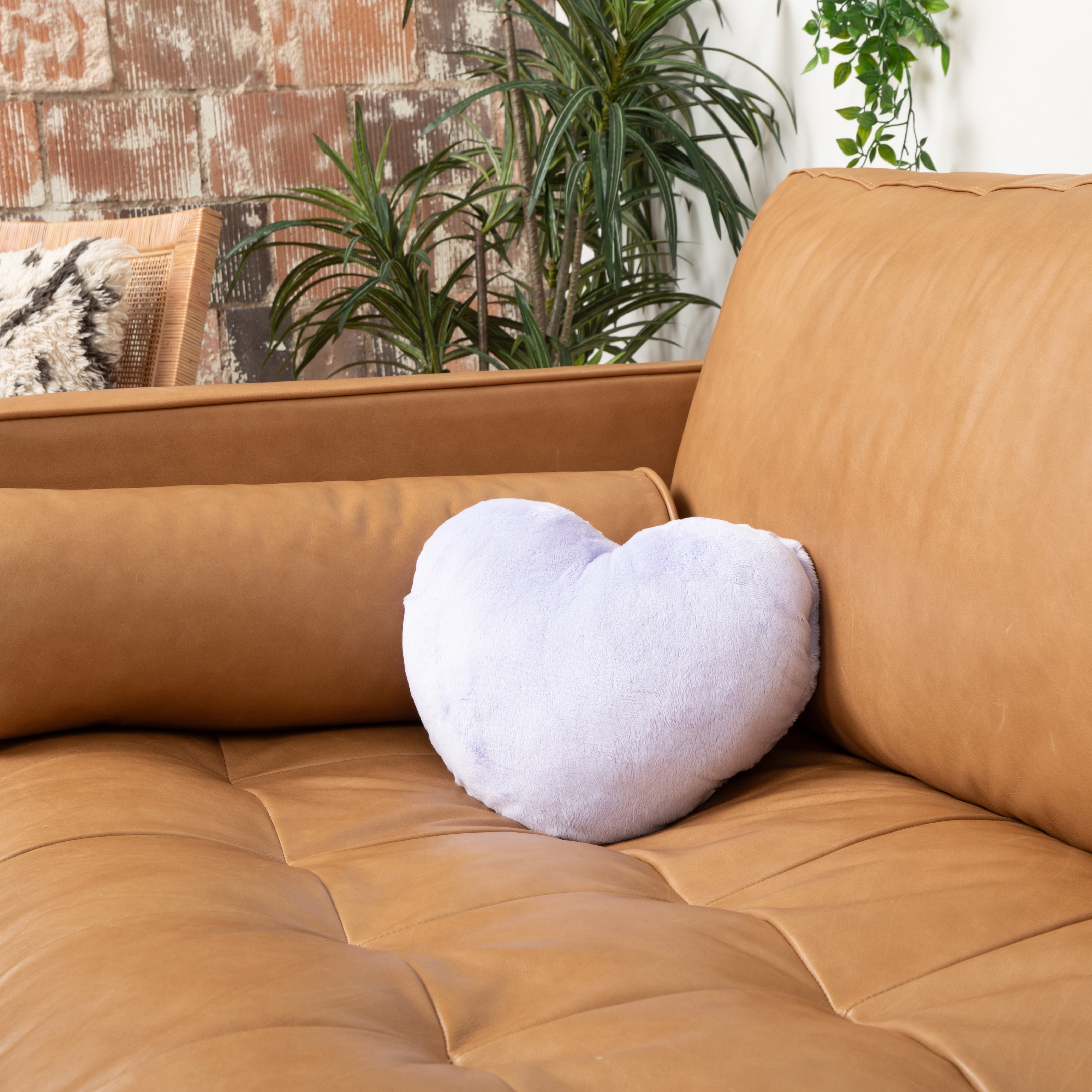 Hugimals Heart to Hug Pillow in Lavender | 5 lb Cozy Weighted Pillow for Self Care Ultra Soft Sensory Anxiety and Stress Relief Pillow for Comfort, Relaxation, Sleep - for Adults and Teens