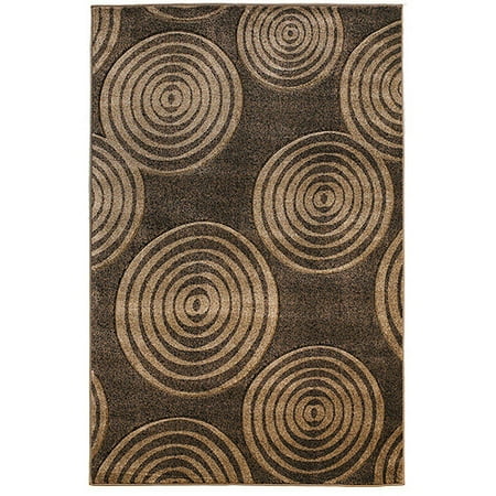 Milan Power Loomed Rug, Brown/Beige