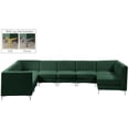 thumbnail image 2 of Meridian Furniture Alina Green Velvet Modular Sectional, 2 of 19