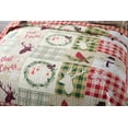 thumbnail image 2 of TT LINENS 3 Piece Rustic Lodge Deer Quilt Christmas Quilt Quilted Bedspread Printed Quilt Quilt Set Bedding Throw Blanket Coverlet Lightweight Bedspread Ensemble/Snowman Quilt (King), 2 of 2
