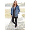 thumbnail image 6 of Woman Within Plus Size Long Stretch Denim Jacket Oversized Jean Jacket, 6 of 6