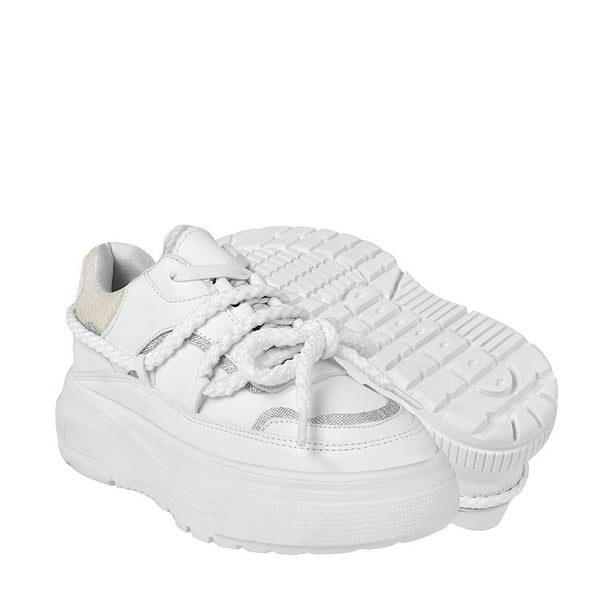 TENIS CASUALES DAMA STYLO 7004 SIMIPIEL BLANCO