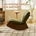 thumbnail image 4 of Comfortable Glider Rocking Chair, High-Quality Upholstery Glider Chair, Solid Wood Frame, Perfect for Multiple Settings Accent Reading Chair for Bedroom,Living Room,Nursery, 4 of 10