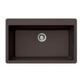 thumbnail image 5 of Houzer Quartztone 33 in Midnite Granite Composite Topmount Single Bowl Kitchen Sink - V-100 MIDNITE, 5 of 9