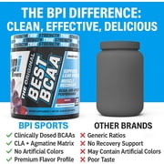 BPI Sports Best BCAA Powder, Grape, 10.58 oz, 30 Servings, Amino Acids for Muscle Recovery