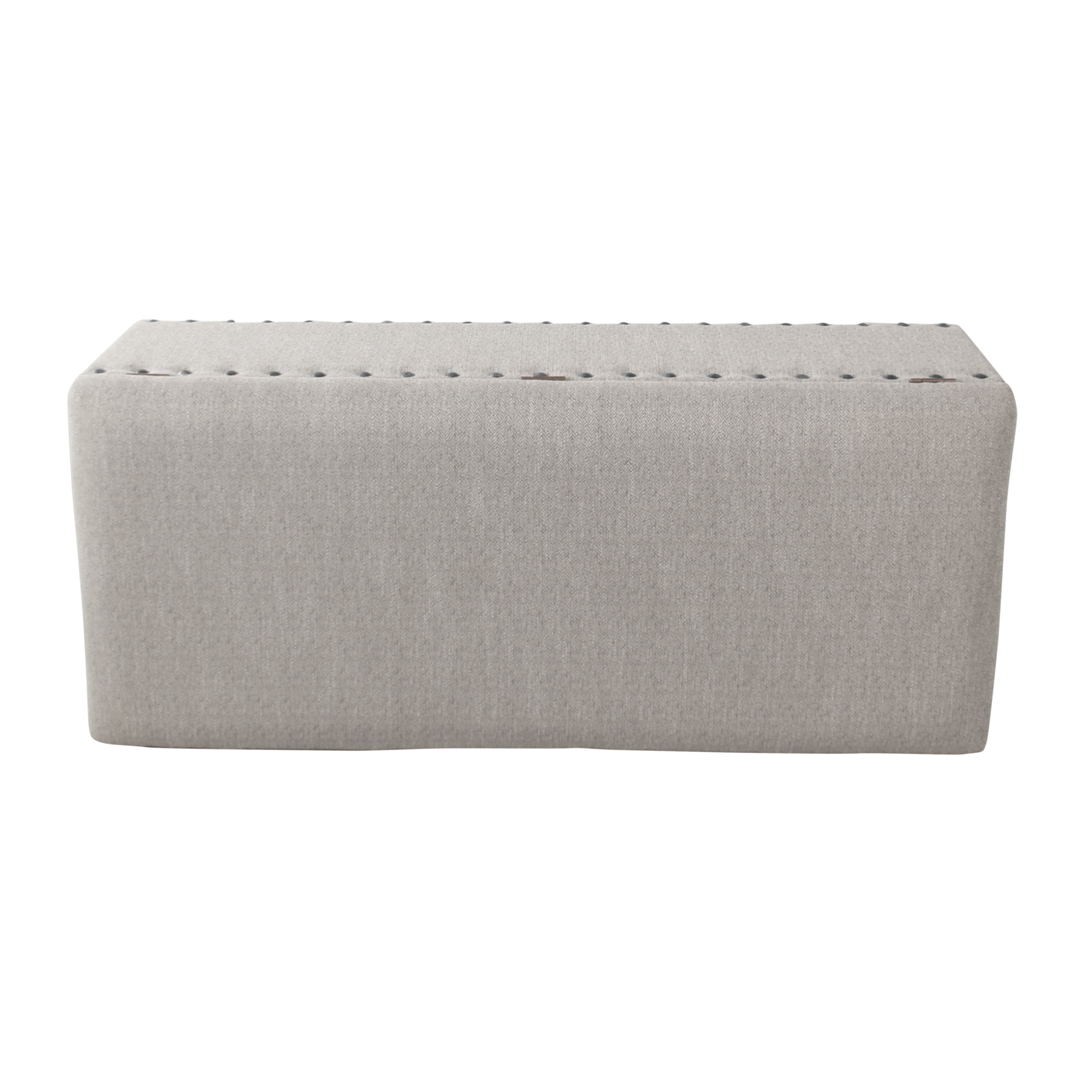HomePop Upholstered Storage Bench, Brown