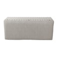 thumbnail image 6 of HomePop Upholstered Storage Bench, Brown, 6 of 15
