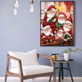 thumbnail image 4 of Cuadros Decorativos DIY 5D Papá Noel Kit de pintura de Navidad Taladro completo Regalo de imagen de diamante redondo JShteea Nuevos Originales, 4 of 8